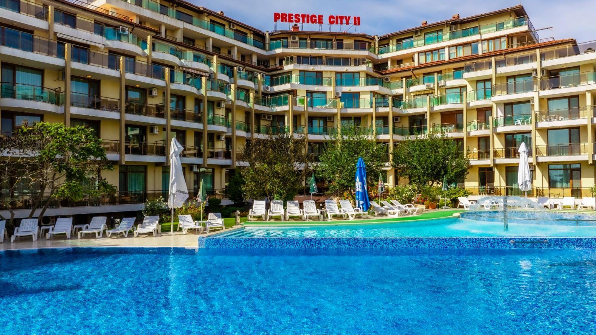 Aparthotel Hotel Prestige City II Primorsko Exteriör bild